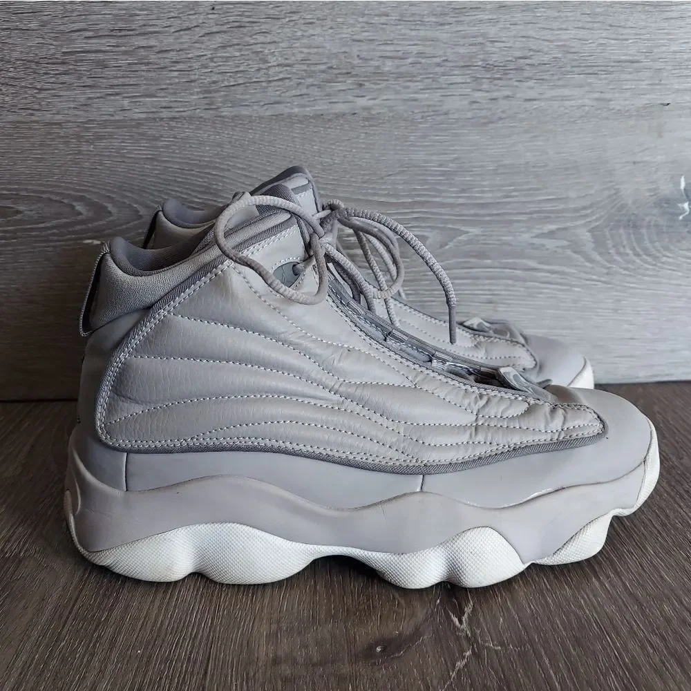 Kids Air Jordan Pro Strong GS Atmosphere Grey Gunsmoke White 407484-024 - 6Y